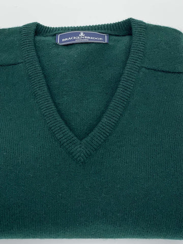 Bottle green lambswool jersey - Brackenbridge
