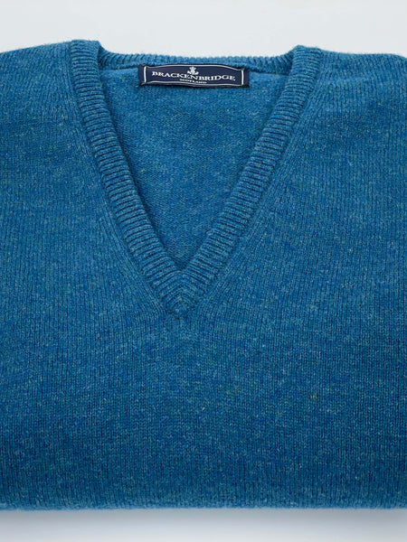 Windsor blue lambswool jersey - Brackenbridge