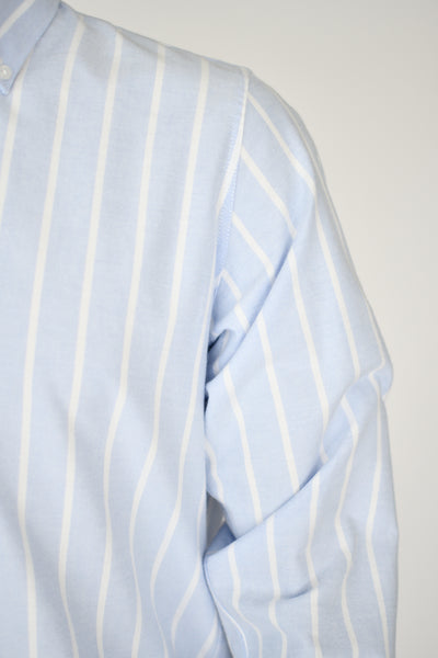 Camisa melange azul rayas