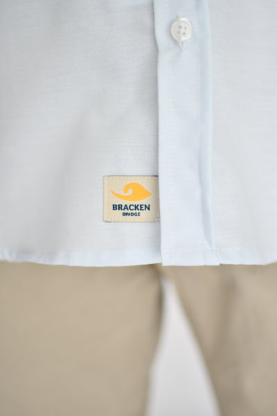 Camisa Oxford azul agua