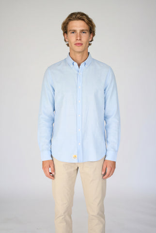 Camisa Oxford azul