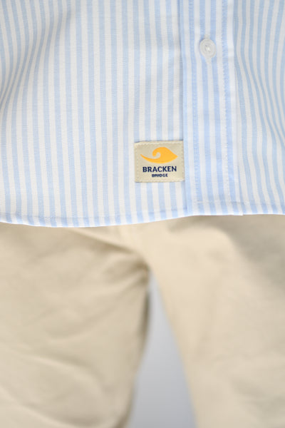 Camisa Oxford rayas azul
