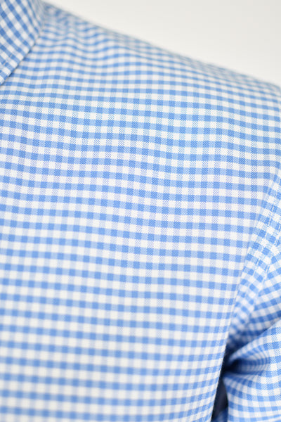 Camisa Oxford Vichy azul