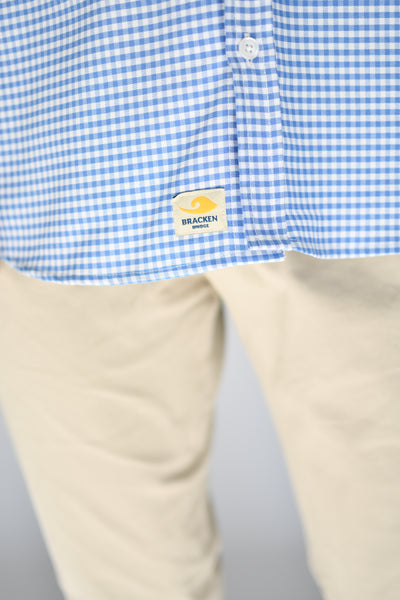 Camisa Oxford Vichy azul
