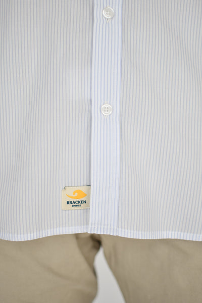 Camisa Popelin rayas azul claro