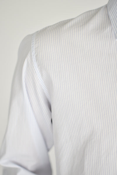 Camisa Popelin rayas azul claro