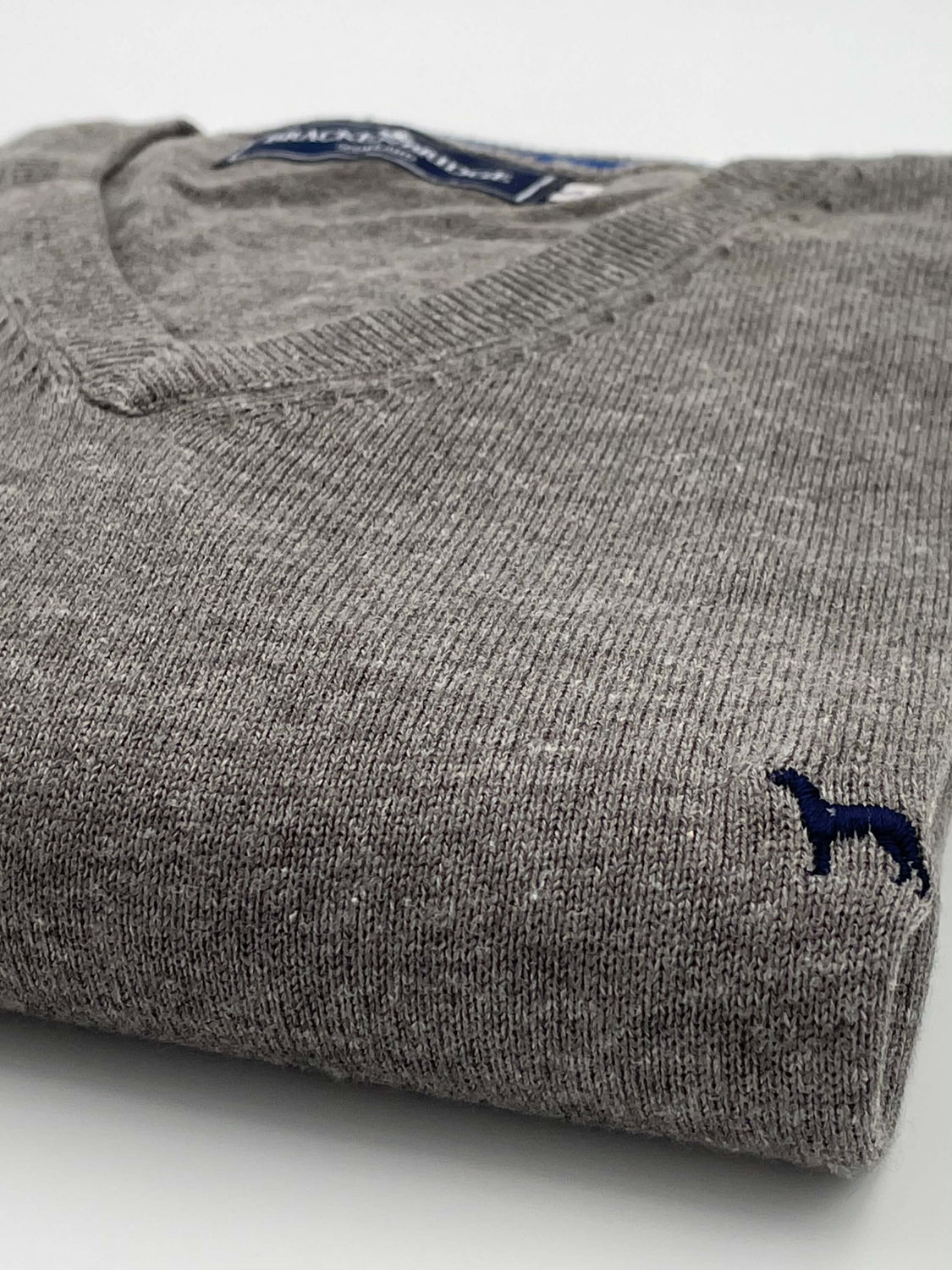Stone grey cotton jersey - Brackenbridge