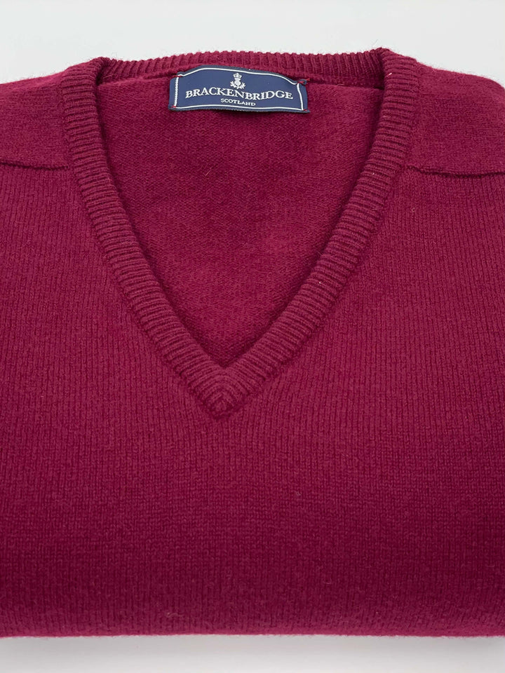 Bordeaux lambswool jersey - Brackenbridge