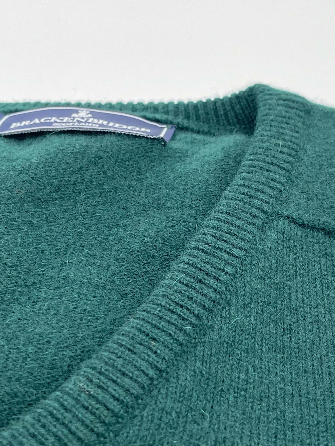 Bottle green lambswool jersey - Bracken bridge