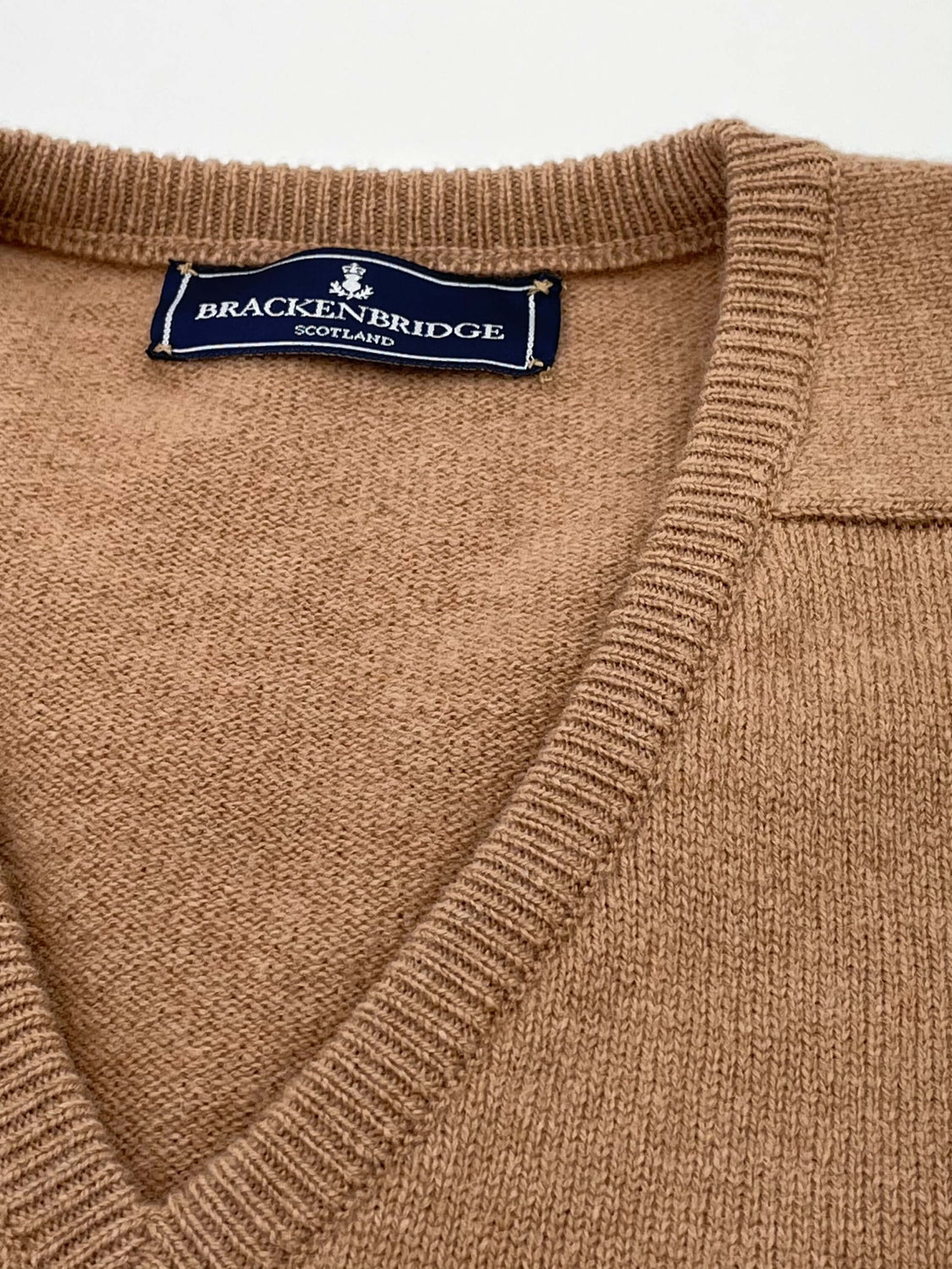 Beige lambswool jersey - Brackenbridge