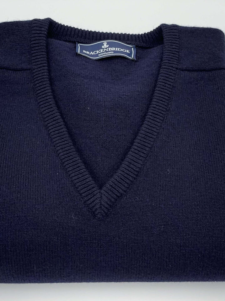 Navy lambswool jersey - Brackenbridge