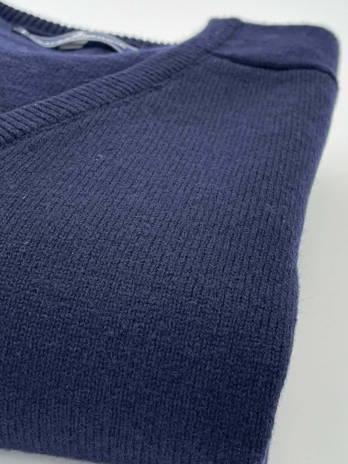 Navy lambswool jersey - Bracken bridge