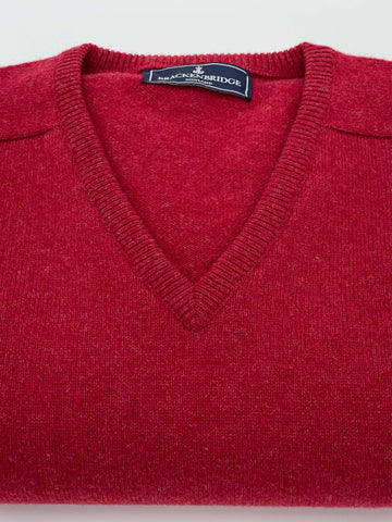 Garnet lambswool jersey - Brackenbridge