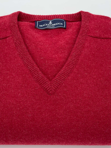 Garnet lambswool jersey - Brackenbridge