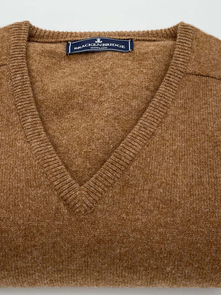Camel lambswool jersey - Brackenbridge