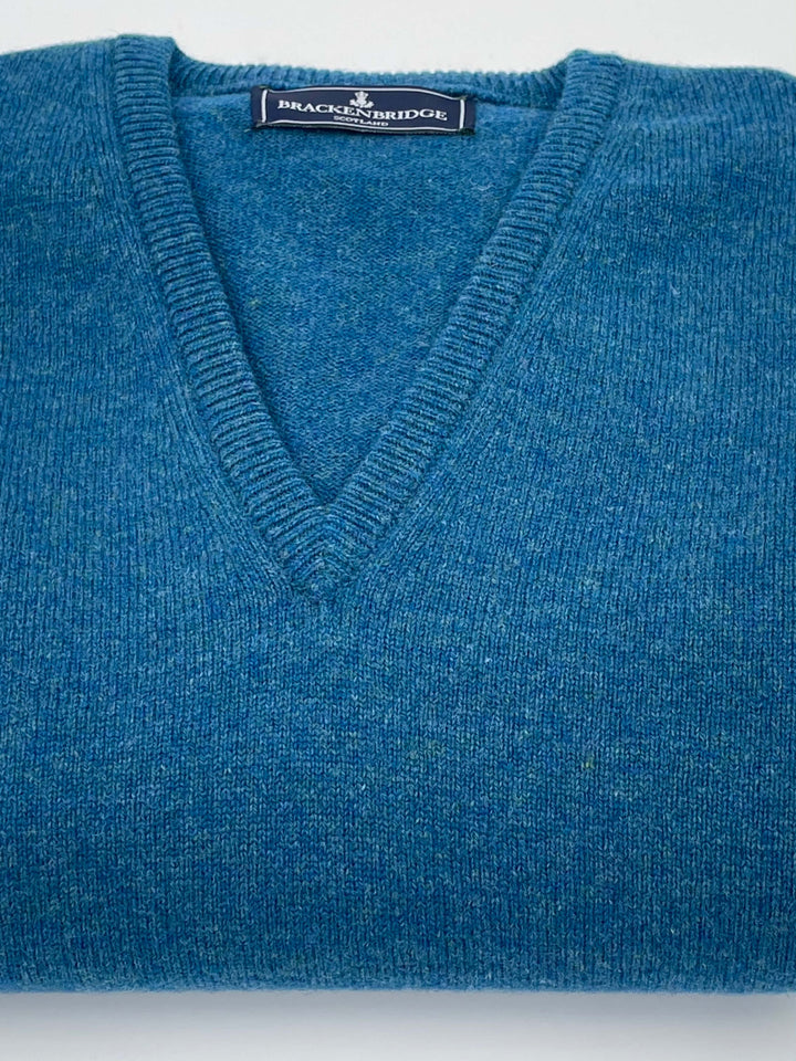 Windsor blue lambswool jersey - Brackenbridge
