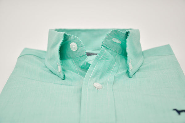 Camisa Popelin liso verde Teal