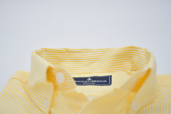 Camisa Popelin raya amarilla Cullen