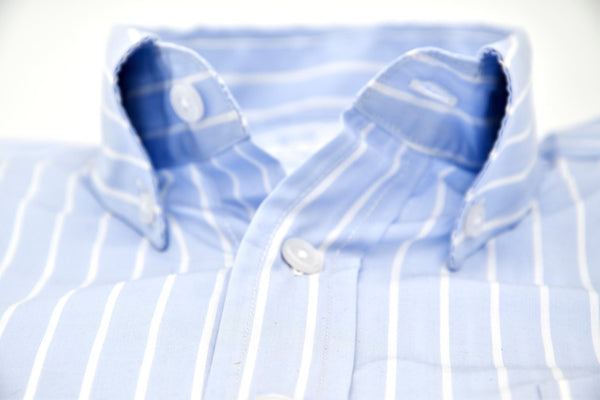 Camisa Popelin raya azul - Brackenbridge
