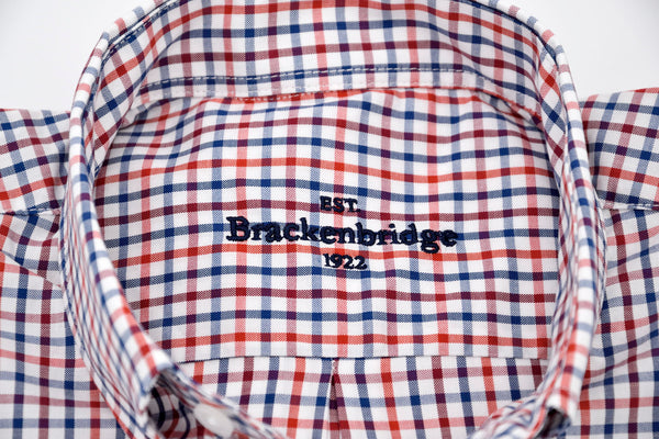 Camisa Popelin cuadro azul y rojo - Brackenbridge