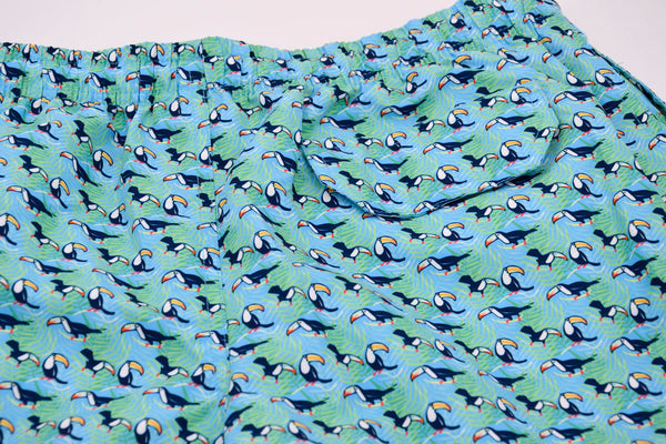 Bañador bermuda de estampado toucan shadow blue - Brackenbridge