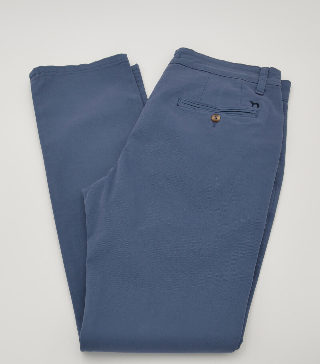 Pantalon chino homme en coton stretch – Bleu Loch