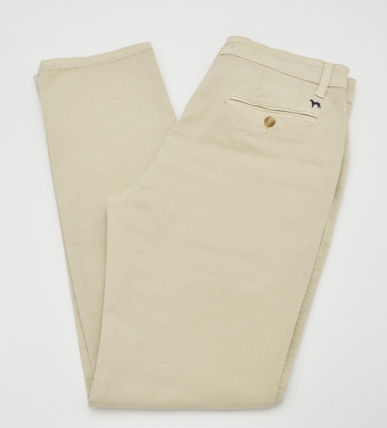 Pantalon chino homme en coton stretch – Beige