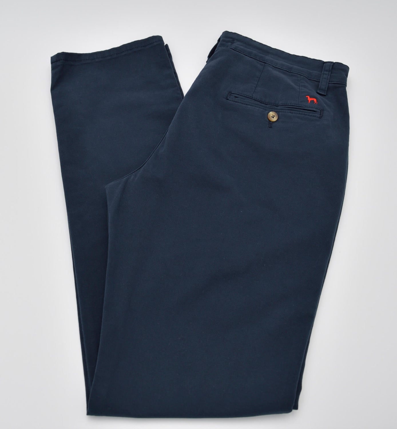 Pantalon chino homme en coton stretch – Bleu marine