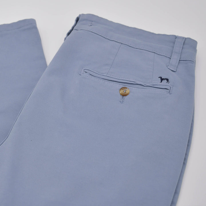 Pantalon chino homme en coton stretch – Bluebell