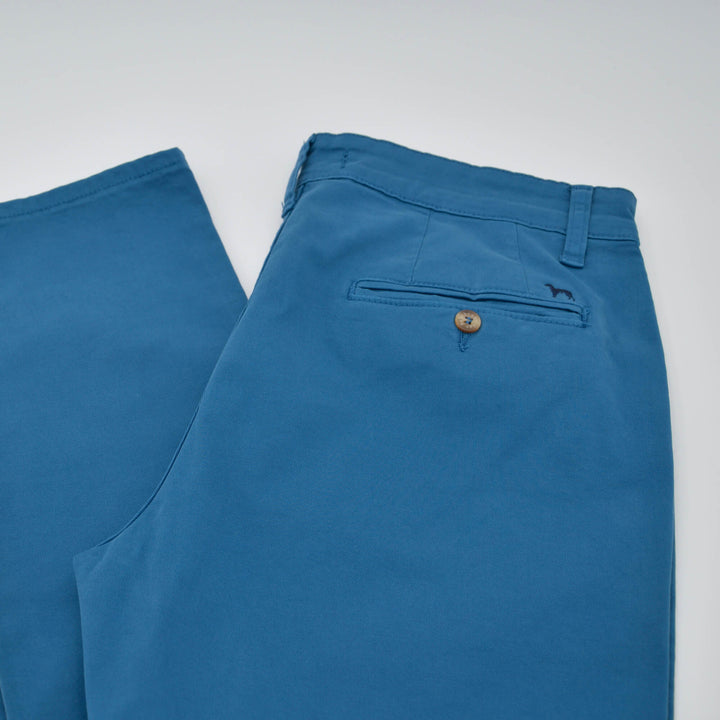 Pantalon chino homme en coton stretch – Bleu roi