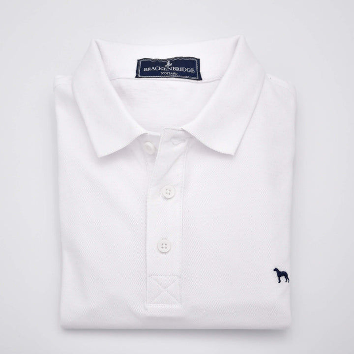 Polo homme en coton biologique – Blanc