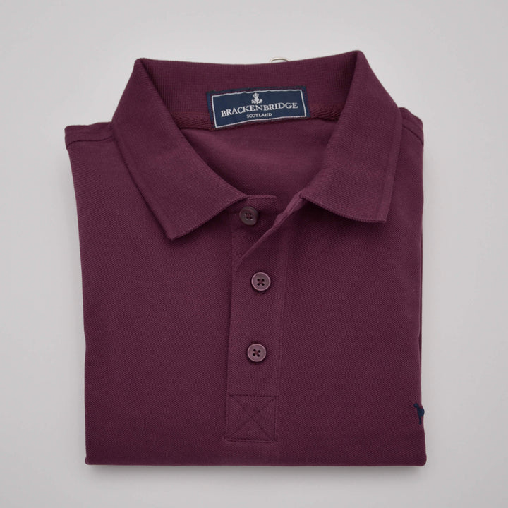Polo homme en coton biologique – Bordeaux