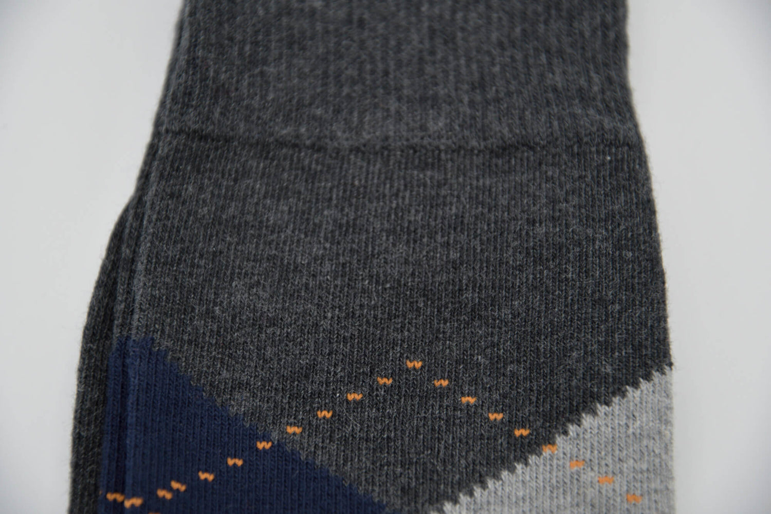 Calcetines de media caña rombos argyle charcoal - Brackenbridge